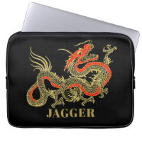 Imaginaire rouge noir Dragon chinois