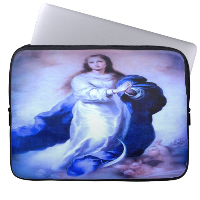 Housse Pour Ordinateur Portable Immaculé bleu Conception (Devant)