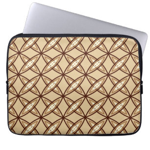 Housse Pour Ordinateur Portable Impression atomique moderne du milieu du siècle -