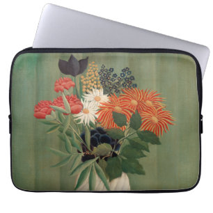 Housse Pour Ordinateur Portable Impression d'art floral vert sauge Henri Rousseau