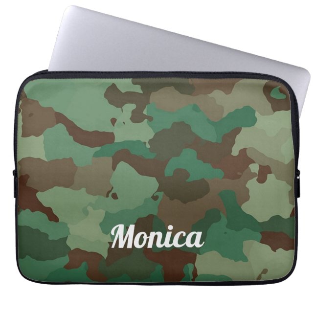 Housse Pour Ordinateur Portable Impression de caméra verte Cool (Devant)