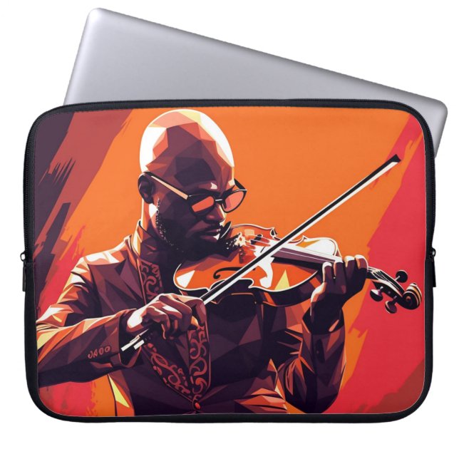 Housse Pour Ordinateur Portable Impression de toile enroulée Faux (Devant)