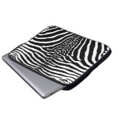 Housse Pour Ordinateur Portable Impression Zèbre Brown et blanc (Devant bas)