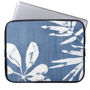 Housse Pour Ordinateur Portable Impressions tropicales d'indigo - verdure