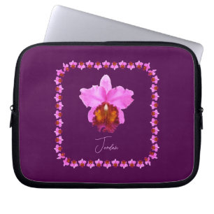 Housse Pour Ordinateur Portable Imprimez Personnalisé Cattleya Orchid Motif