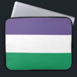 Housse Pour Ordinateur Portable Indicateur Suffragette<br><div class="desc">Ce dessin est orné du drapeau du mouvement des suffragettes, qui au 20ème siècle s'est battu pour le droit de vote aux élections publiques, connu sous le nom de suffrage des femmes. Le terme "suffragette" a été inventé pour la première fois pour minimiser le mouvement, mais les femmes impliquées ont...</div>