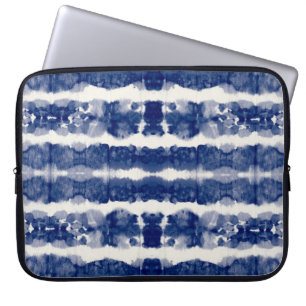 Housse Pour Ordinateur Portable Indigo Art : Chaos Aquarelle Abstrait.