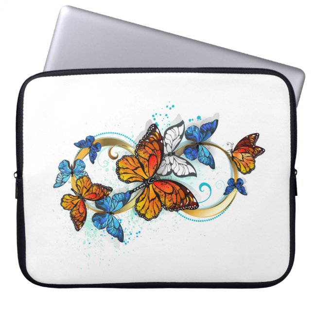 Housse Pour Ordinateur Portable Infinité de papillons monarques (Devant)