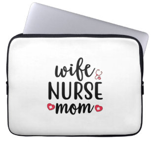 Housse Pour Ordinateur Portable Infirmière Cadeau Femme Infirmière Maman