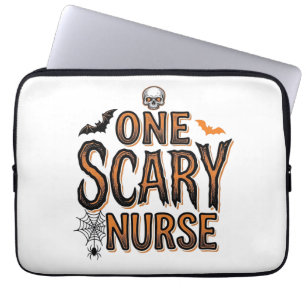Housse Pour Ordinateur Portable Infirmière effrayante Halloween Vintage Gravure T-