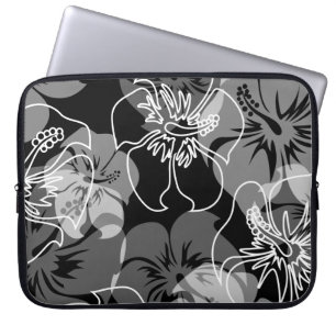 Housse Pour Ordinateur Portable Iniki Point Hawaïen Hibiscus Néoprène