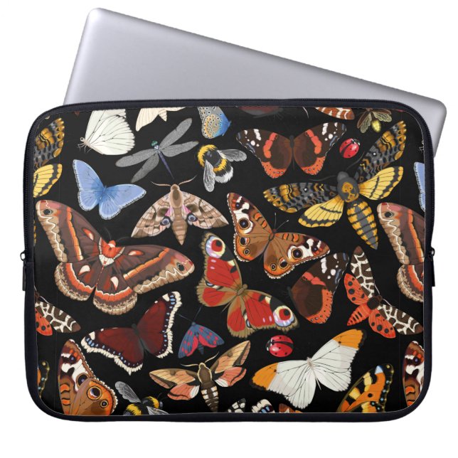 Housse Pour Ordinateur Portable Insecte un motif transparent (Devant)