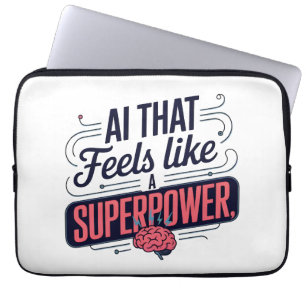 Housse Pour Ordinateur Portable Intelligence Artificielle Superpuissance Graphique