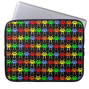 Housse Pour Ordinateur Portable Invasion des nano-robots multicolores