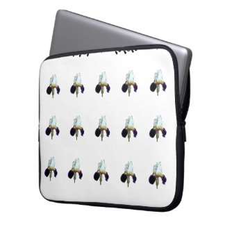 Housse pour ordinateur portable Iris violet et bla