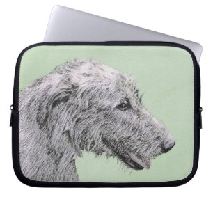 Housse Pour Ordinateur Portable Irish Wolfhound Painting - Cute Original Dog Art