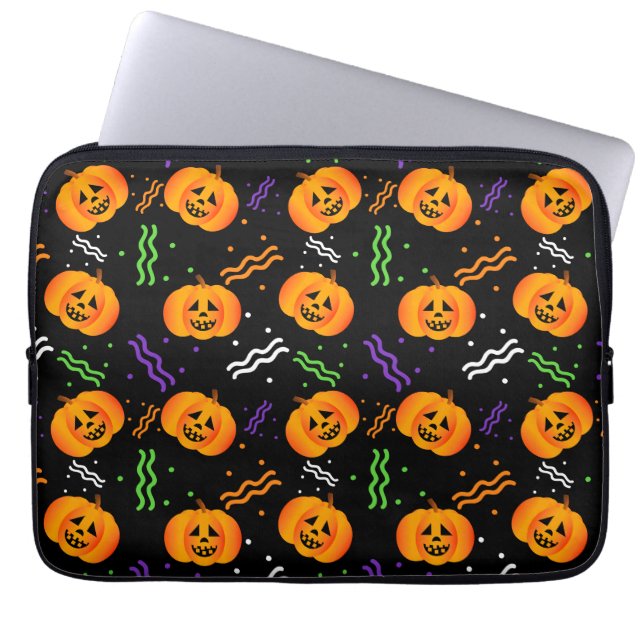 Housse Pour Ordinateur Portable Jack-O'-Lantern (Devant)