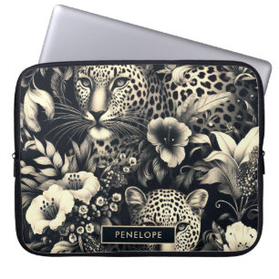 Housse Pour Ordinateur Portable Jaguar de la Jungle vintage
