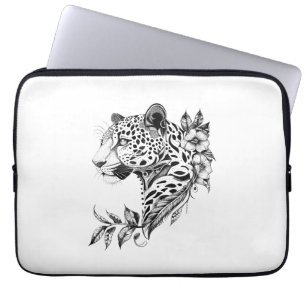 Housse Pour Ordinateur Portable Jaguar Wild Animal Nature Illustration Art tatouag