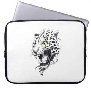Housse Pour Ordinateur Portable Jaguar Wild Animal Nature Illustration Art tatouag