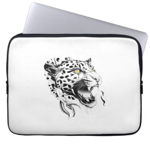 Housse Pour Ordinateur Portable Jaguar Wild Animal Nature Illustration Art tatouag