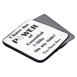 Housse Pour Ordinateur Portable J'ai le pouvoir des huiles essentielles de mon côt