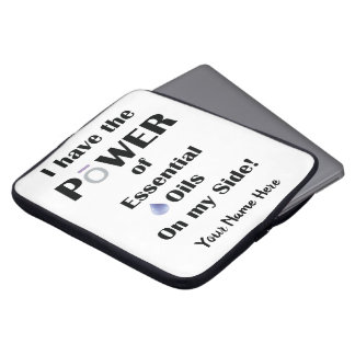 Housse Pour Ordinateur Portable J'ai le pouvoir des huiles essentielles de mon côt