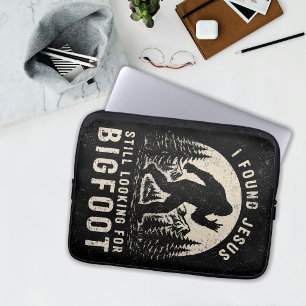 Housse Pour Ordinateur Portable J'ai trouvé Jésus mais je cherche toujours Bigfoot