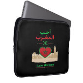 Housse Pour Ordinateur Portable J'aime le Maroc (Devant droit)
