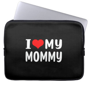 Housse Pour Ordinateur Portable J'aime ma maman drôle pour maman maman