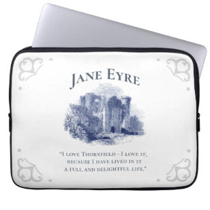 Housse Pour Ordinateur Portable Jane Eyre - I Love Thornfield - Château