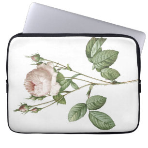 Housse Pour Ordinateur Portable Jardin botanique charmant de la Rose Blanche