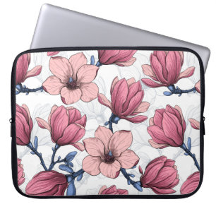Housse Pour Ordinateur Portable Jardin de Magnolia 2