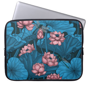 Housse Pour Ordinateur Portable Jardin du lotus nocturne
