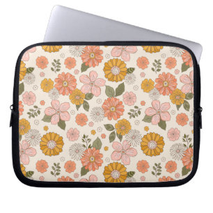 Housse Pour Ordinateur Portable Jardin rose et orange Motif