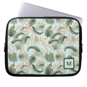 Housse Pour Ordinateur Portable Jardin tropical Motif orchidée et palmier