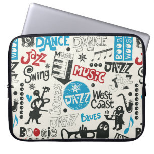 Housse Pour Ordinateur Portable jazz doodmix