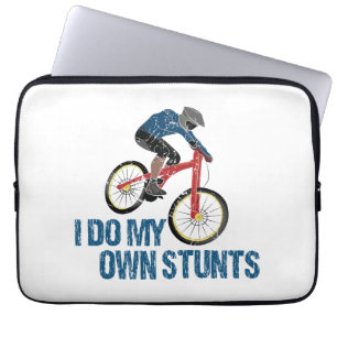 Housse Pour Ordinateur Portable Je Fais Mes Propres Stunts Mountain Biker Vintage