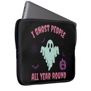 Housse Pour Ordinateur Portable Je Ghost People Toute L'Année Halloween