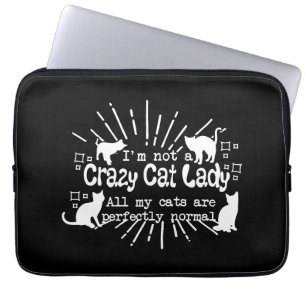 Housse Pour Ordinateur Portable Je ne suis pas une dame de chat fou