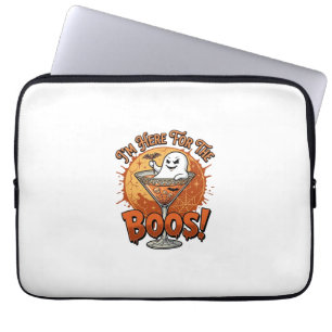Housse Pour Ordinateur Portable Je suis ici Boos Boisson fantôme Halloween Toile d