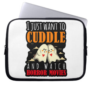 Housse Pour Ordinateur Portable Je Veux Juste Casser Et Regarder Des Films D'Horre