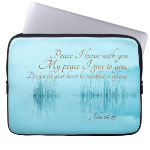 Housse Pour Ordinateur Portable Jean 14:27 Jésus dit : "Paix, je pars avec toi,"
