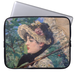Housse Pour Ordinateur Portable Jeanne (Printemps) Par Édouard Manet
