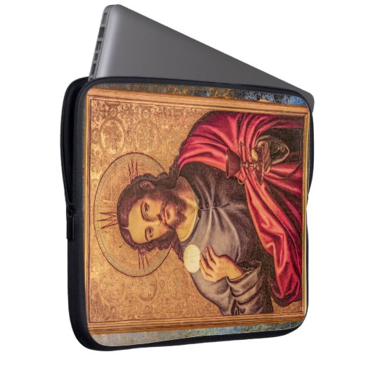 Housse Pour Ordinateur Portable Jesus Fine Art laptop case (Devant droit)