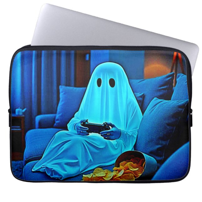 Housse Pour Ordinateur Portable Jeu Ghost Soirée Cosy En Design (Devant)