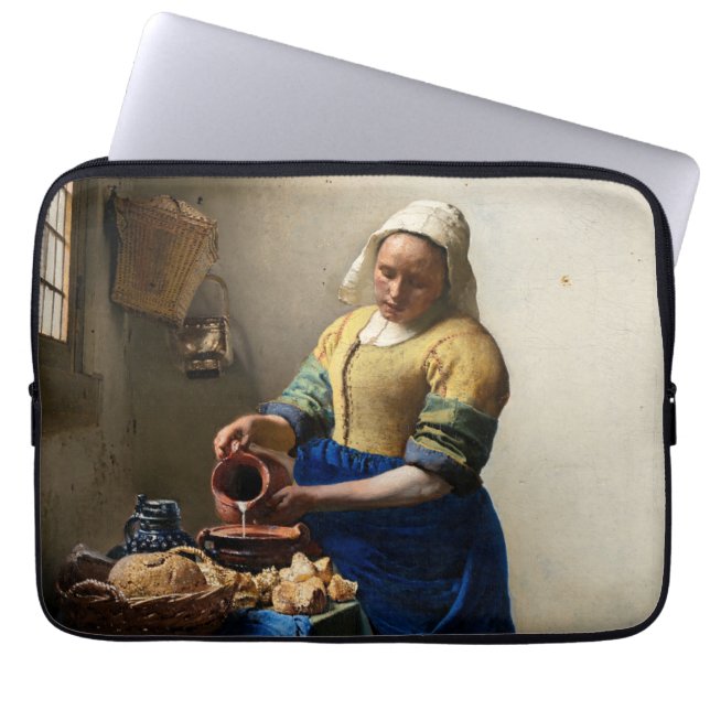 Housse Pour Ordinateur Portable Johannes Vermeer - La Milkmaid (Devant)