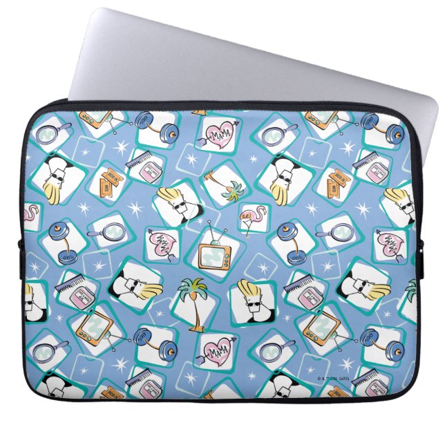 Housse Pour Ordinateur Portable Johnny Bravo Motif Icon (Devant)