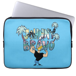 Housse Pour Ordinateur Portable Johnny Bravo Palm Tree Nom