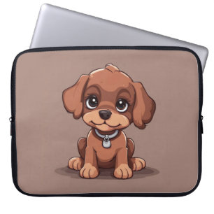 Housse Pour Ordinateur Portable Joli chiot brun